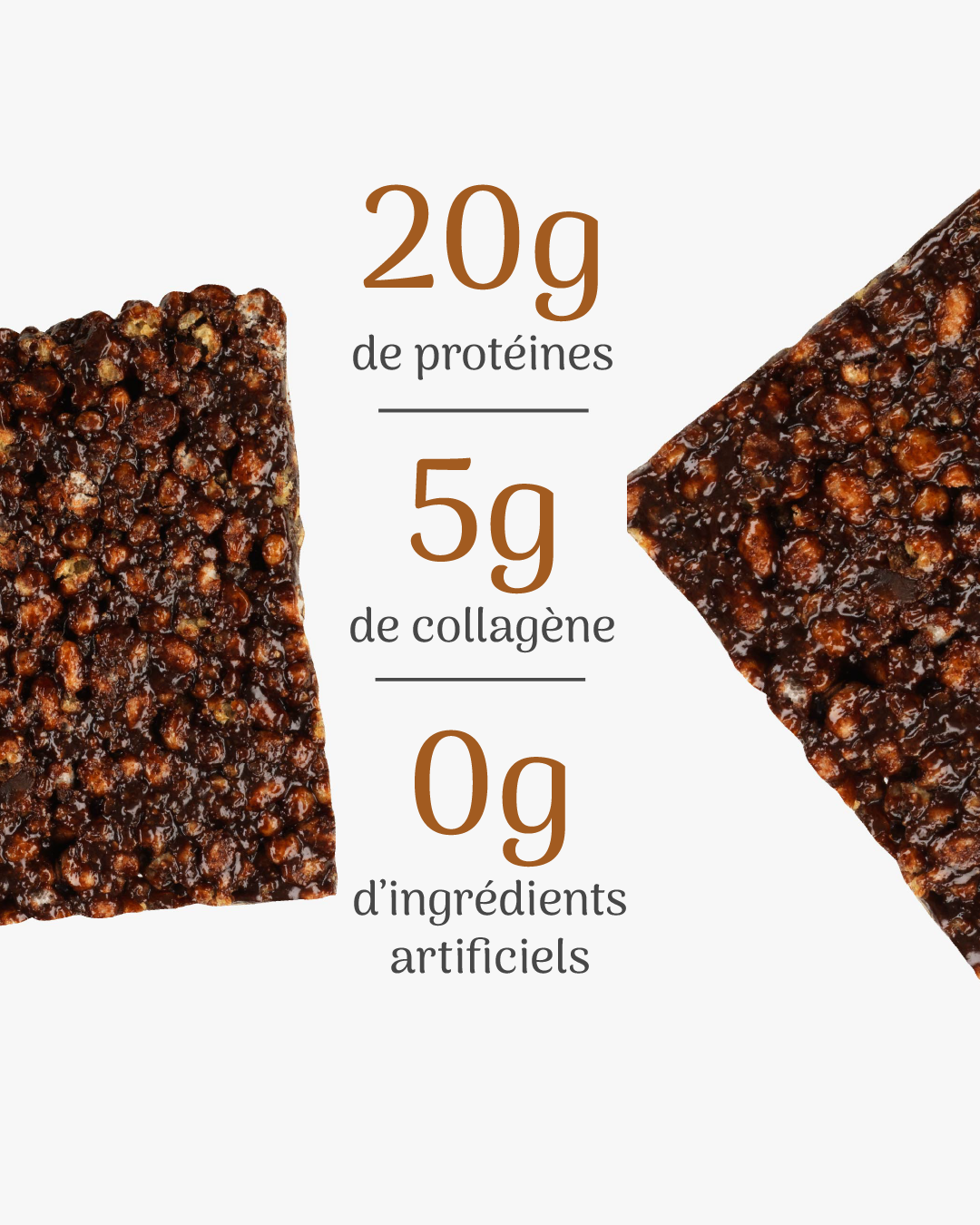 PROTÉINES CRUNCH BARRE CACAO GINGEMBRE