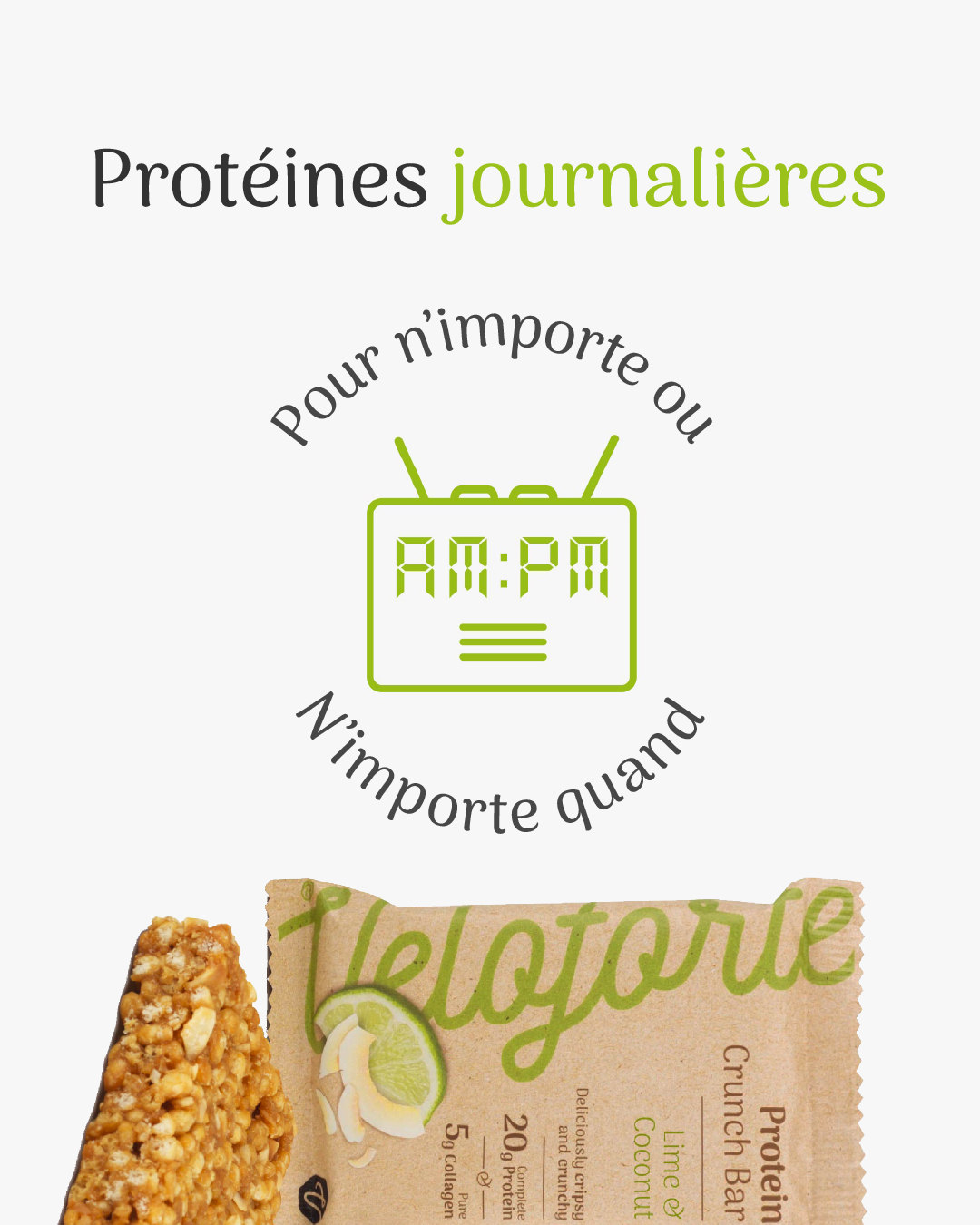 PROTÉINES CRUNCH BARRE CITRON COCO