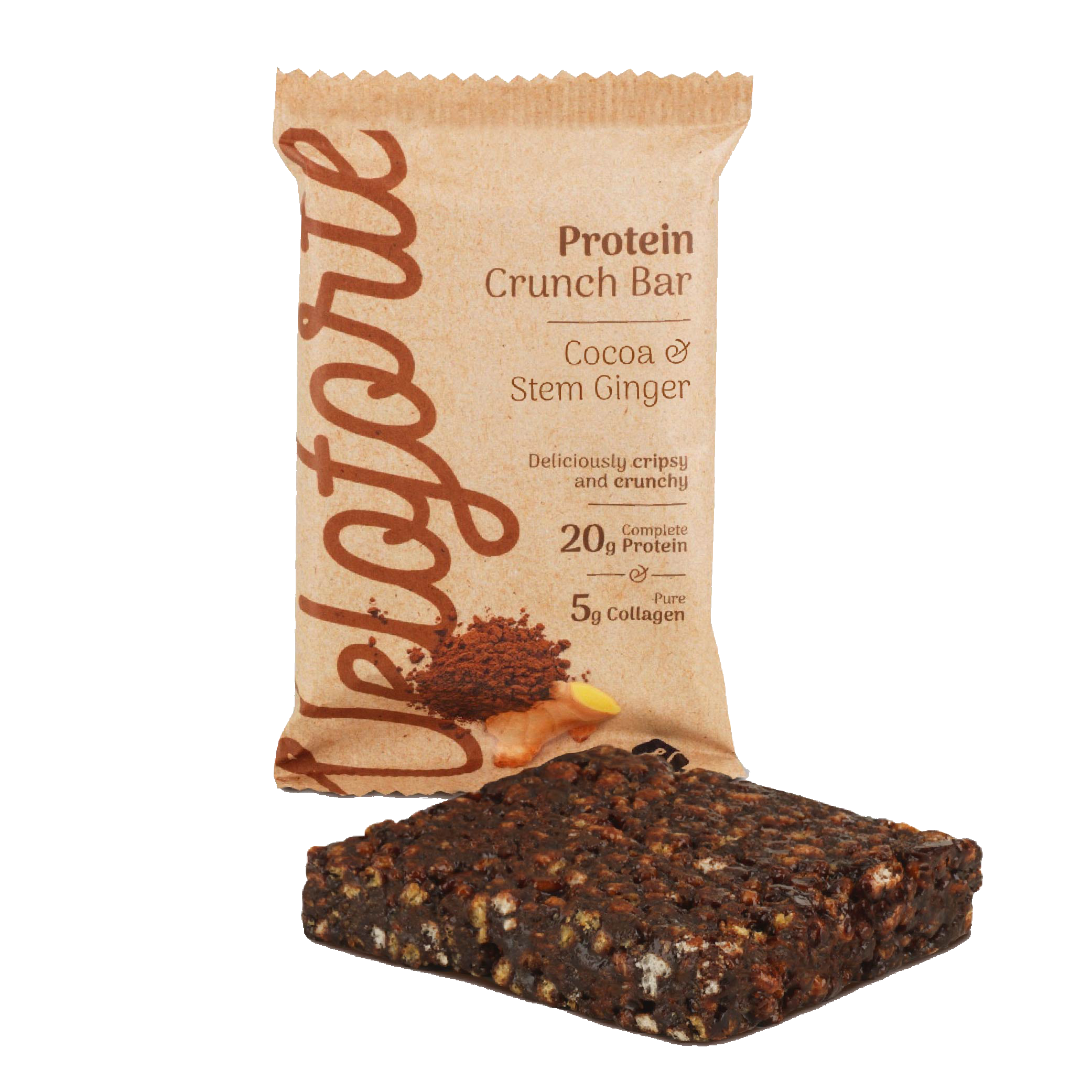 PROTÉINES CRUNCH BARRE CACAO GINGEMBRE